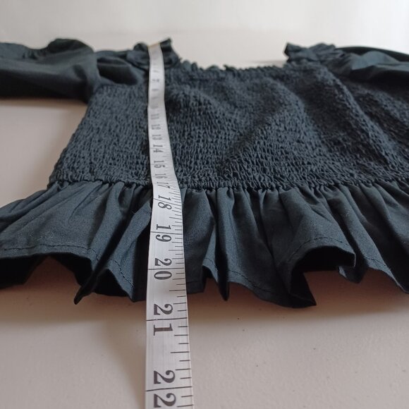 The Drop Marisol On/Off-Shoulder Cotton Smock Blouse - Picture 15 of 16